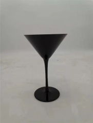 Wholesale Black Colored Champagne Flute Martini Wine Glass