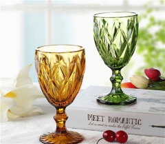 Decoration Colored Diamond Red Wine Glass Wholesale