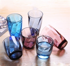 Wholesale Blue Purple Colored Wine Tumbler Glass Cup