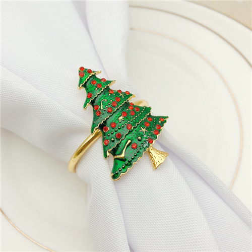 Christmas Tree Boutonniere Napkin Ring Series Wholesale