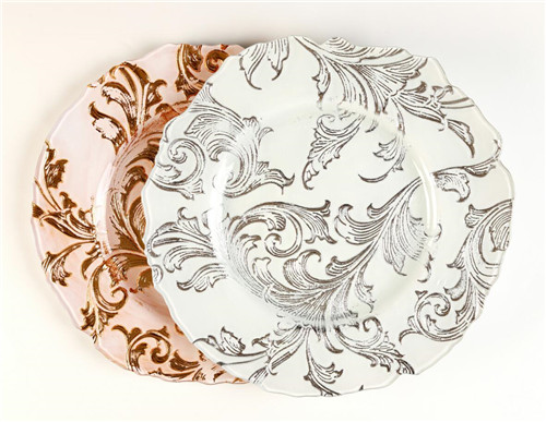 elegant charger plate