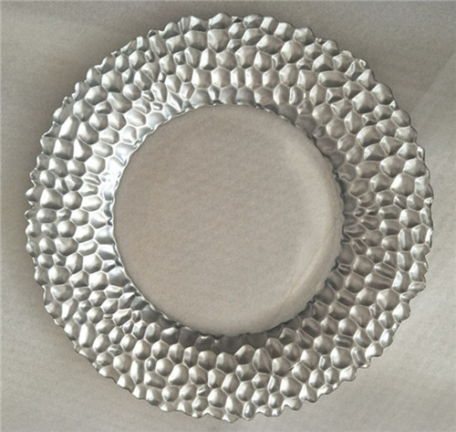 embossed charger plate