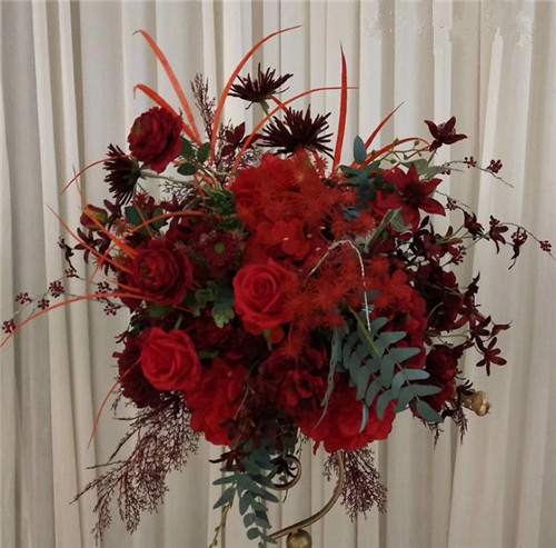 Artificial flower centerpiece for wedding decoration