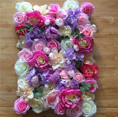 Verified supplier OEM colors table runner artificial backdrop wedding flower wall for dector