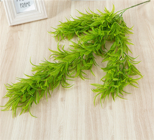 Customizable Wholesale Bulk Artificial Plastic Green Plant Leaves Hanging Vine For Home Indoor Decoration