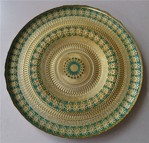 floral charger plates