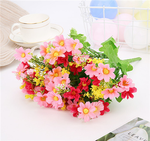 Factory wholesale cheap silk daisy flower artificial flower decoration