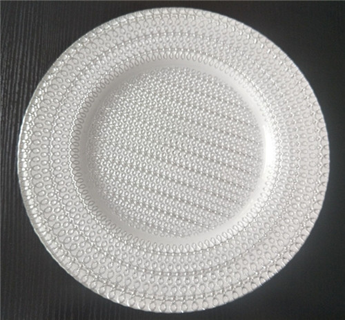 round silver charger plates