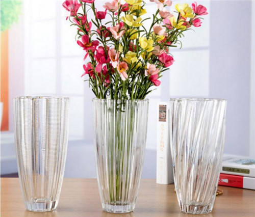 Wholesale Cheap Decoration Crystal Glass Flower Vase for Home Decoration