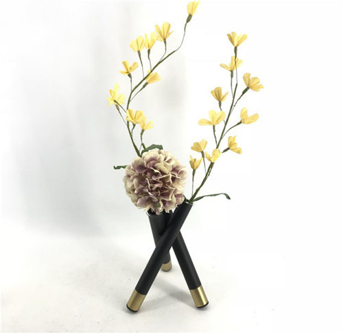 Chopsticks Black Gold Single Flower Vase Wholesale
