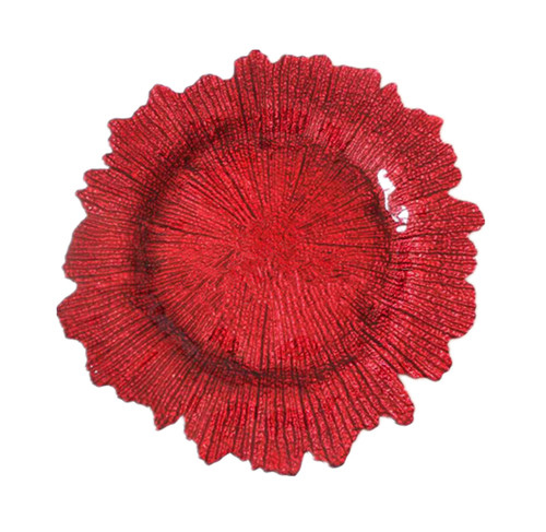 red reef charger plate