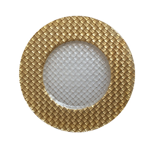 gold rimmed charger plates