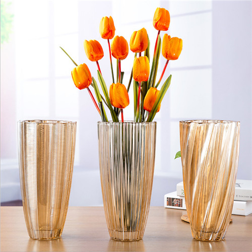 Wholesale Classic Home Decor Trumpet Gold Luster Vase