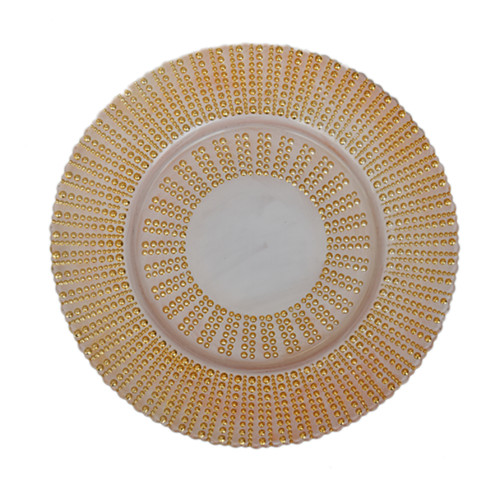 white gold glass plates wholesale