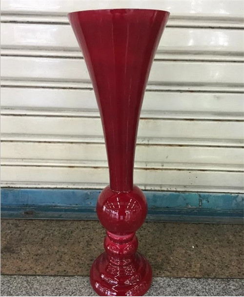 Red Colored Wedding Glass Flower Vase Centerpieces