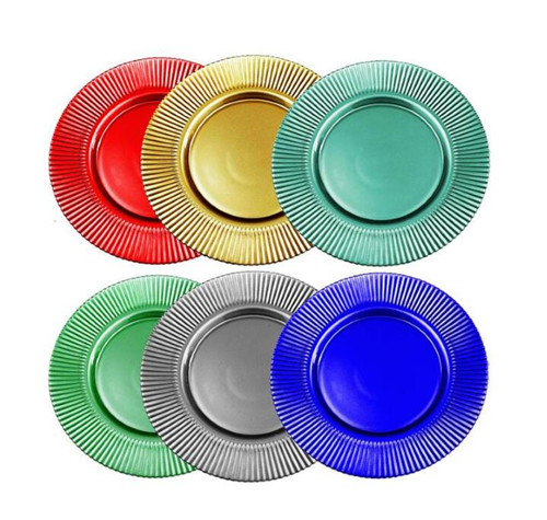 colorful charger plate