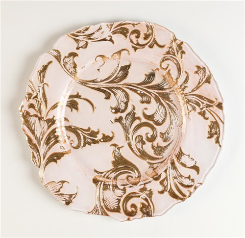 antique gold charger plates