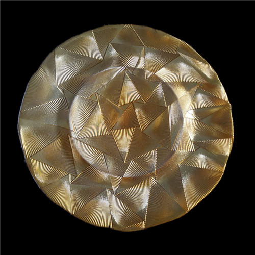 glass gold plates wholesale