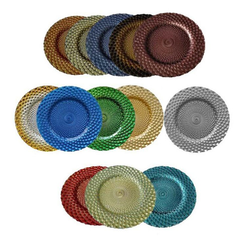 colored charger plate