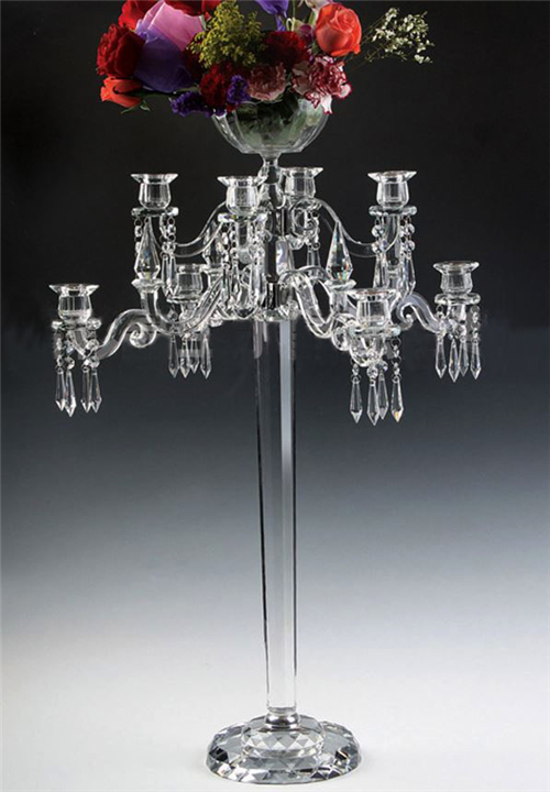 Wedding Crystal Candelabra Centerpiece And Flower Stand For Tables