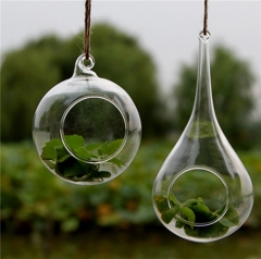 Hanging Tealight Globes Terrarium Wedding Glass Ball Round Shape Vase