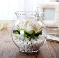 High Quality Desktop Clear Glass Fish Bowl Vase