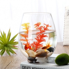 Wholesale Clear Round Shape Wedding Decorative Glass Vase