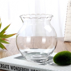 High Quality Desktop Clear Glass Fish Bowl Vase