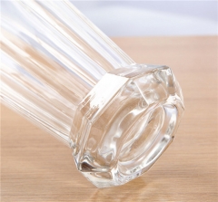 Crystal Clear Glass Flared Flower Vase For Wedding Decoration