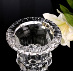 Wholesale Candle Holder Crystal Glass Vase Stand Wedding Centerpiece