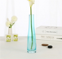 Mini Small Colored Hand Made Colorful Glass Single Vase For Home And Wedding Decoration