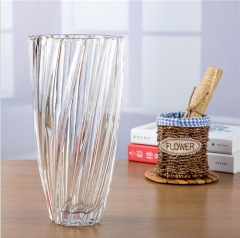 Wholesale Cheap Decoration Crystal Glass Flower Vase for Home Decoration