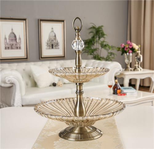 Tall Golden Silver Flower Stand Metal Candle Holder Centerpieces