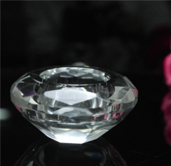 Crystal Tealight Holder Glass Jar For Table Decoration