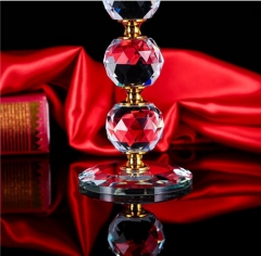 Wholesale Crystal Pillar Holder Candle Holder Glass