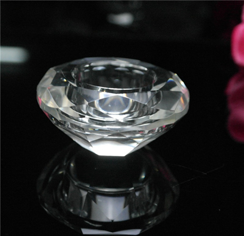 Crystal Tealight Holder Glass Jar For Table Decoration