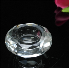 Crystal Tealight Holder Glass Jar For Table Decoration