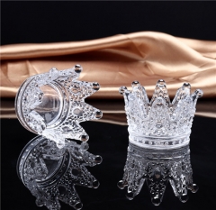 New Top Grade Candlestick Crystal Glass Crown Candle holder