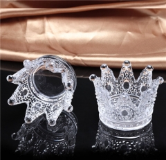 New Top Grade Candlestick Crystal Glass Crown Candle holder