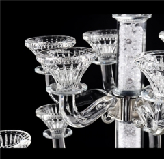 Tall Hurricanes Wedding Table Floral Crystal Candelabra