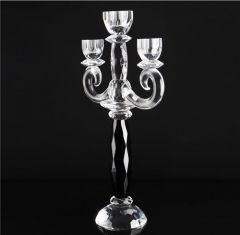 Hot Sell Table Centerpiece Crystal Wedding Crystal Candelabra