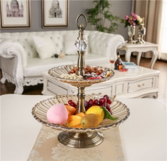 Tall Golden Silver Flower Stand Metal Candle Holder Centerpieces