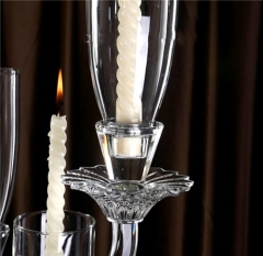 Wedding Table Hanging Crystal 9 Arms Tealight Candelabra Wedding Decorations