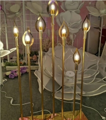Wholesale Set Pillar Wedding Metal Gold Candle Holder
