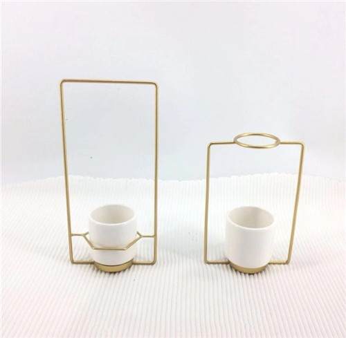 Metal Gold Decorative Flower Holder Table Centerpiece For Wedding