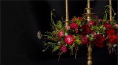 Gold Decorative Standing Wedding Candle Holder Centerpiece