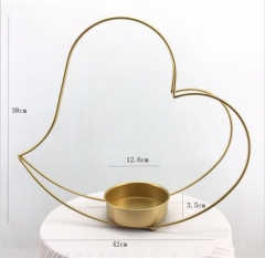 Wholesale Heart Shaped Metal Party Candle Holder With Handle