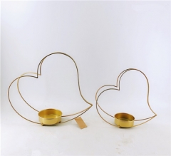 Wholesale Heart Shaped Metal Party Candle Holder With Handle