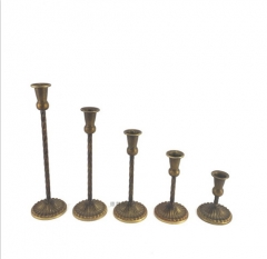 Classic Golden Table Metal Candlestick Holders For Wedding Home Decoration