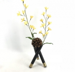Chopsticks Black Gold Single Flower Vase Wholesale